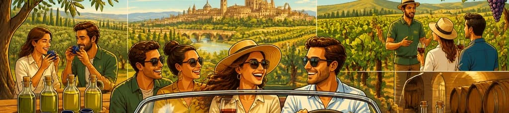 Una jornada memorable en Córdoba: viñedos, olivos y paisajes en coche descapotable