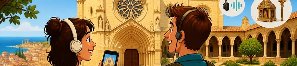 Acceso a la Catedral de Tarragona con aplicación de audioguía