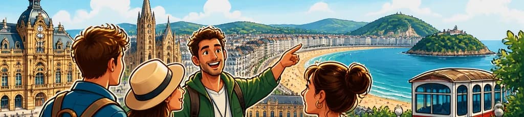 Recorrido privado a pie por la ciudad de San Sebastián, incluyendo el Monte Igeldo