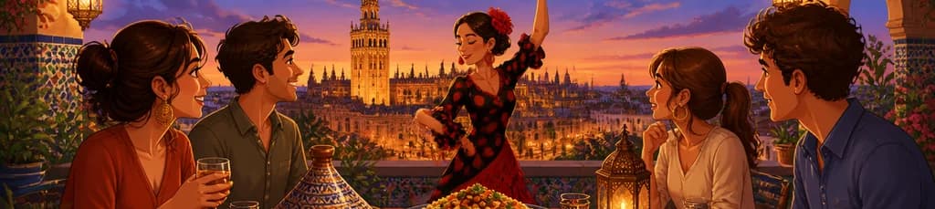 Velada gastronómica oriental con vistas a la Giralda