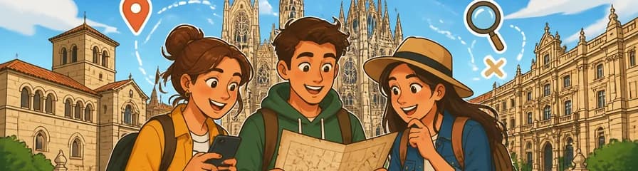 Búsqueda del tesoro y recorrido a pie autoguiado por la ciudad de León