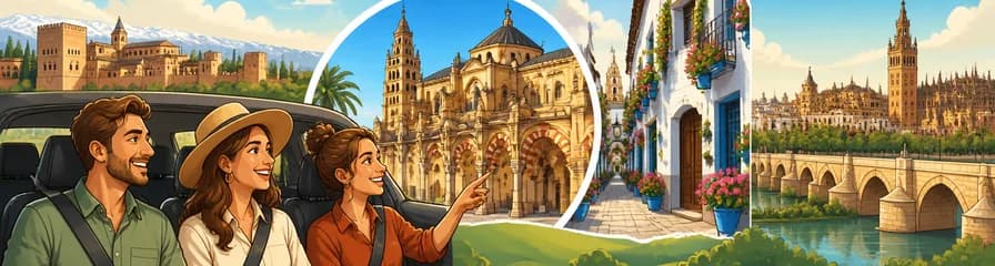 Traslado privado desde Granada a Sevilla, con la posibilidad de visitar Córdoba y su Mezquita-Catedral