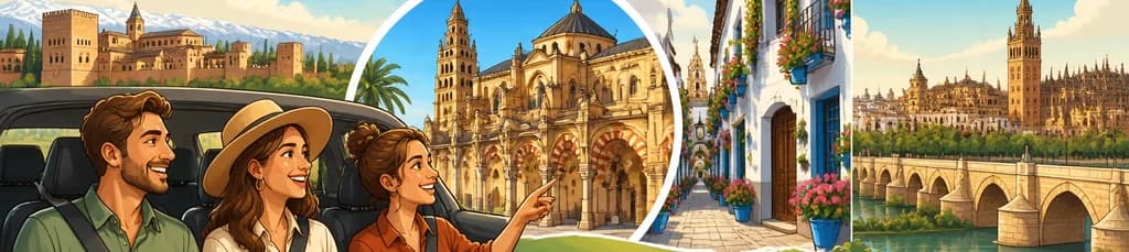 Traslado privado desde Granada a Sevilla, con la posibilidad de visitar Córdoba y su Mezquita-Catedral