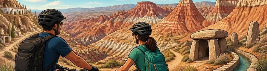 Expedición ciclista por las badlands del desierto de Gorafe