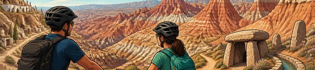 Expedición ciclista por las badlands del desierto de Gorafe
