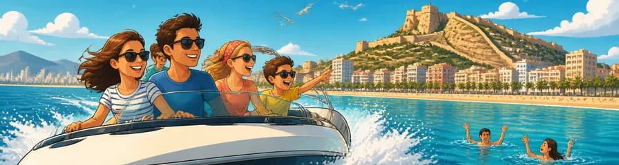 Aventura Marina: Navegación de 1h30 en Lancha por la Bahía de Alicante