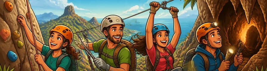 Vive la aventura: escalada, tirolesa, vía ferrata y exploración de cuevas en Gran Canaria