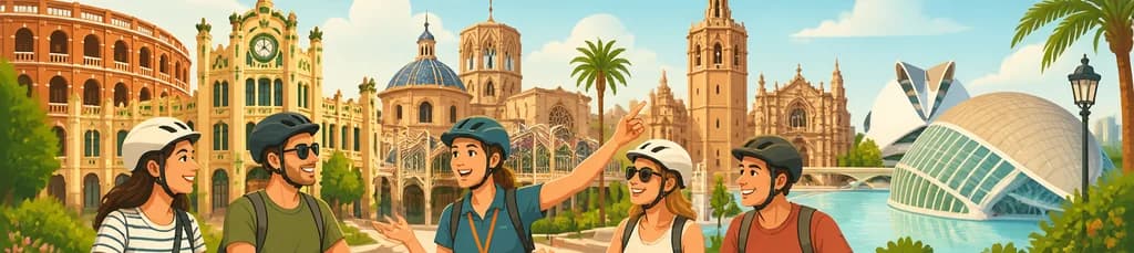 Recorrido guiado en bicicleta eléctrica por Valencia para grupos reducidos