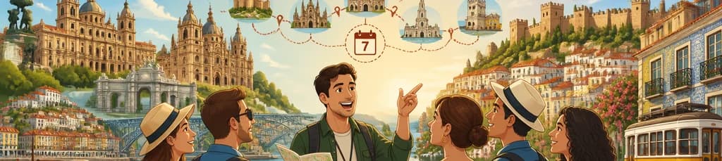 Recorrido guiado de siete días por Castilla y Portugal con salida y regreso en Madrid