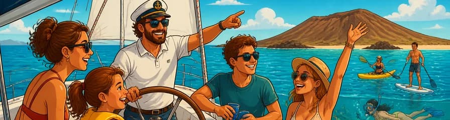 Travesía de tres horas en velero por la isla de Lobos en grupo reducido