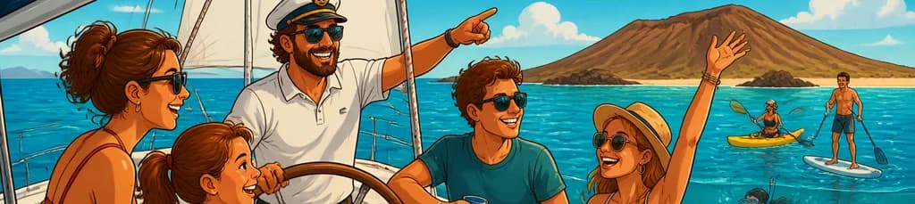 Travesía de tres horas en velero por la isla de Lobos en grupo reducido