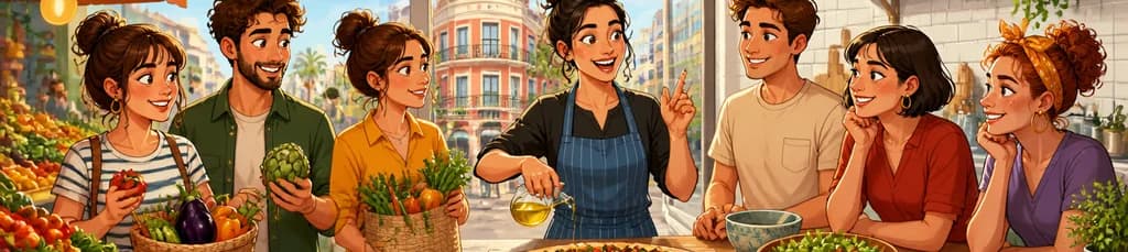 Elaboración de 'Coca' valenciana en el barrio de Ruzafa