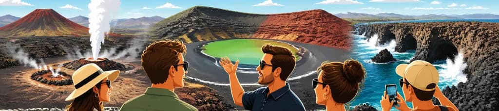 Expedición privada por Lanzarote: Timanfaya, El Golfo y Los Hervideros