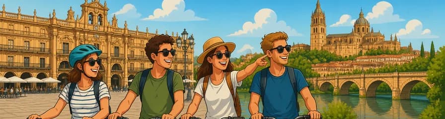 Recorrido en bicicleta por Salamanca disponible en español, neerlandés, inglés o alemán