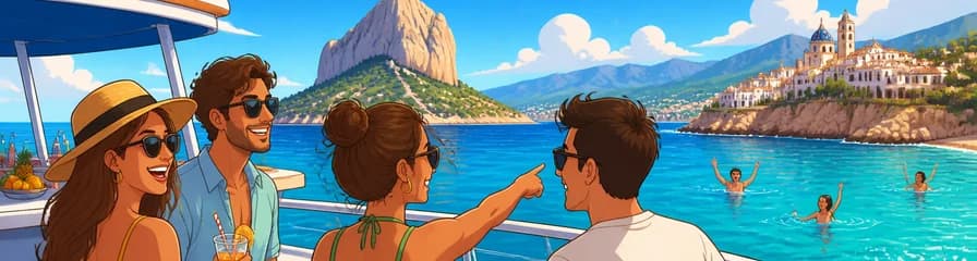 Excursión en barco con parada para bañarse en Calpe o Altea