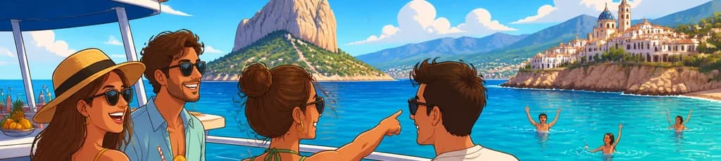 Excursión en barco con parada para bañarse en Calpe o Altea