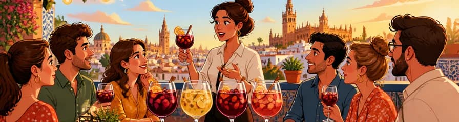 Cata de sangría con vistas panorámicas en Sevilla