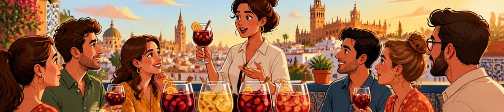 Cata de sangría con vistas panorámicas en Sevilla