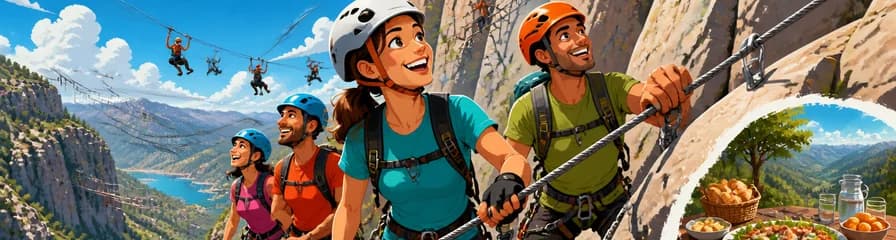 Aventura de Escalada en la Vía Ferrata John Hogbin con Almuerzo Incluido