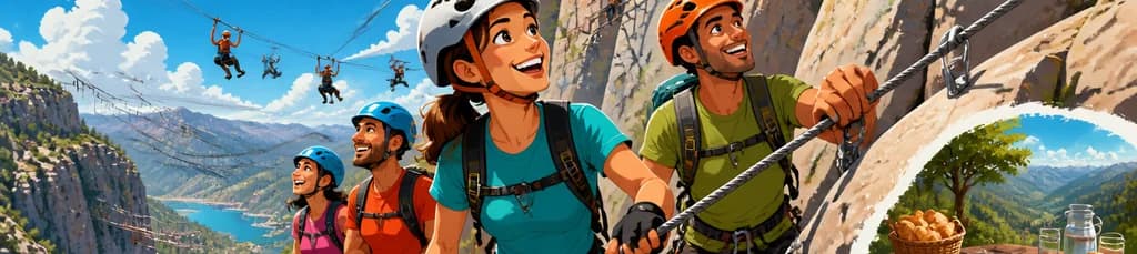 Aventura de Escalada en la Vía Ferrata John Hogbin con Almuerzo Incluido