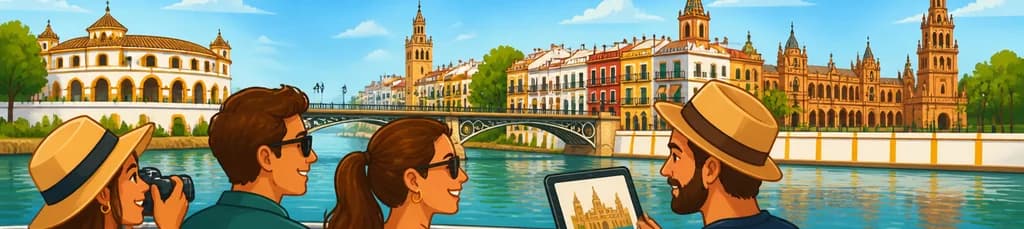 Paseo en barco de una hora por el río Guadalquivir, con vistas al barrio de Triana y un libro electrónico de regalo