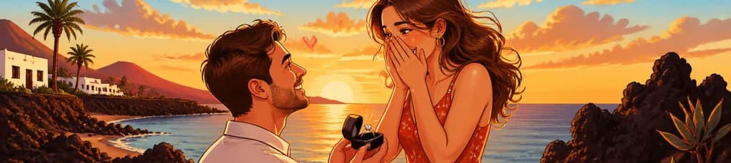 Captura tu Propuesta de Matrimonio en Lanzarote con una Sesión Fotográfica Romántica