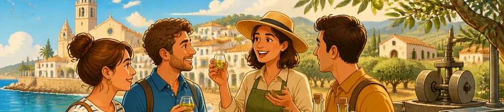 Experiencia de Sabores Mediterráneos en Sitges y Aceite de Oliva
