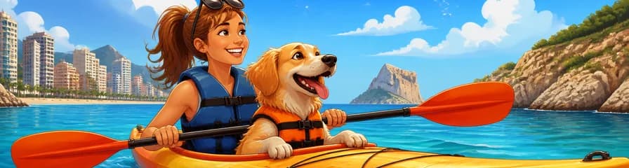 Aventura en kayak con tu mascota