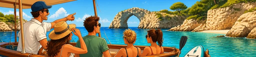 Excursión privada de dos horas en LLAÜT a Caló d’es Moro