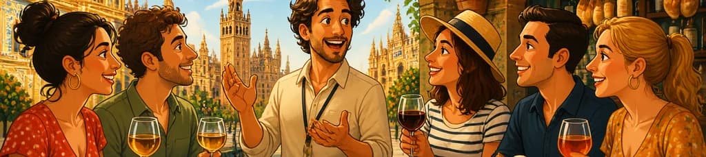 Tour histórico y gastronómico por Sevilla: tapas y vinos en grupo reducido