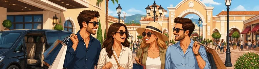 Excursión de compras privada desde hoteles de Málaga con destino a McArthurGlen Outlet