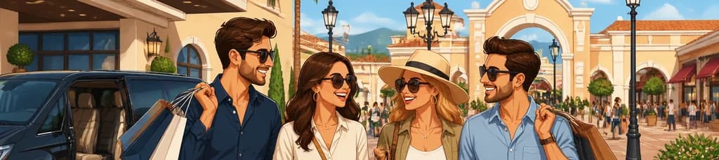 Excursión de compras privada desde hoteles de Málaga con destino a McArthurGlen Outlet