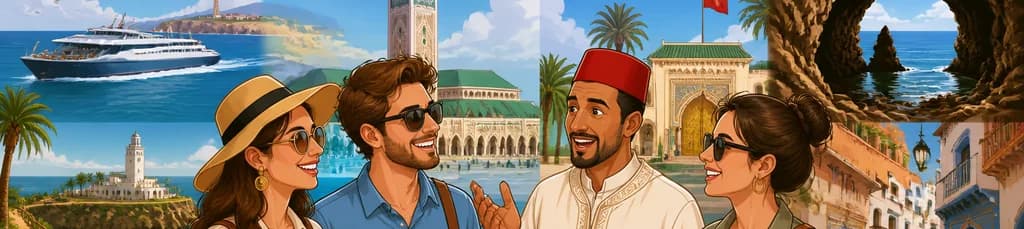 Excursión de lujo privada con guía a Tánger desde Cádiz, con todo incluido