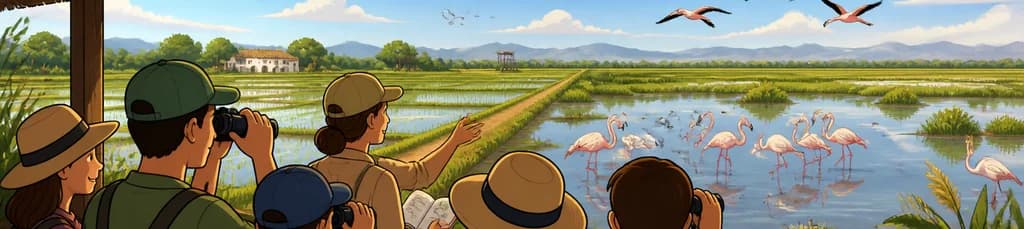 Descubre el Tour por los Arrozales y Flamencos del Delta del Ebro