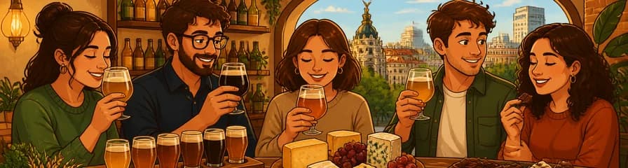 Experiencia de Maridaje: Cervezas Artesanales con Quesos y Chocolate en Madrid