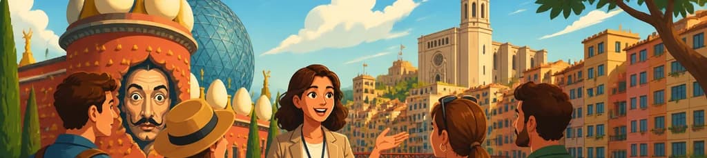 Excursión privada al Museo Dalí y Girona con salida desde Barcelona