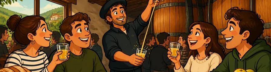Experimenta la tradición del txotx en una sidrería auténtica.