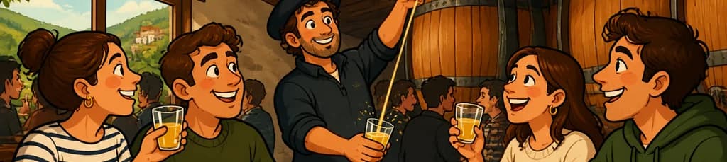 Experimenta la tradición del txotx en una sidrería auténtica.