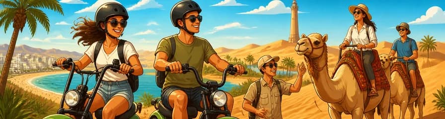 Descubre Gran Canaria: Tour en E-Scooter Chopper y Paseo en Camello por las Dunas de Maspalomas
