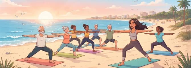 Sesión gratuita de yoga Hatha y Vinyasa para todos los niveles en la playa de La Roqueta, Guardamar del Segura