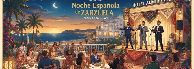 Noche Española de Zarzuela con Los 3 Tenores en el Hotel Almirante