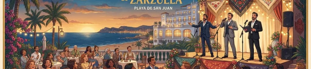 Noche Española de Zarzuela con Los 3 Tenores en el Hotel Almirante
