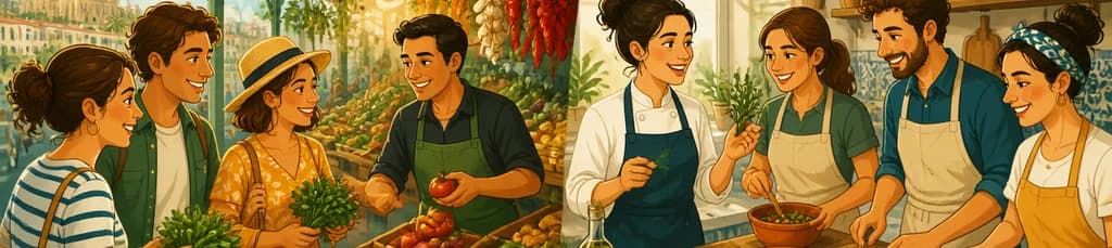 Experiencia culinaria en Palma: recorrido por el mercado y taller de cocina tradicional de cuatro horas