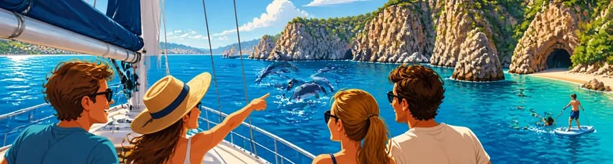 Experiencia compartida en velero por La Herradura: avistamiento de delfines