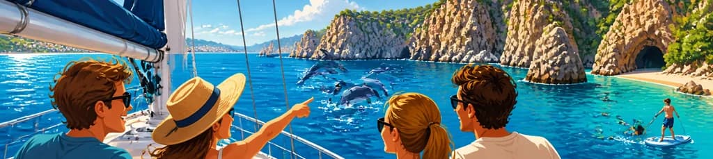 Experiencia compartida en velero por La Herradura: avistamiento de delfines