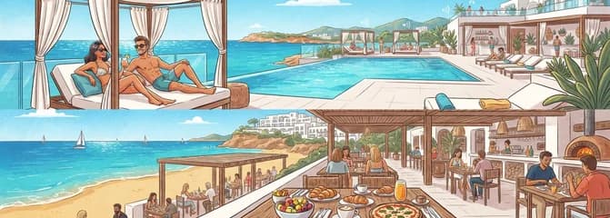 Pase de un día: Desayuno en Bianco Mare y Cama Balinesa en la Azotea