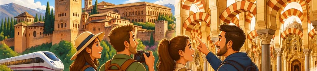 Excursión de grupo reducido a la Alhambra de Granada y la Mezquita de Córdoba con recogida en hotel desde Madrid