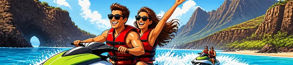 Disfruta de una hora de aventura en moto de agua por Tenerife