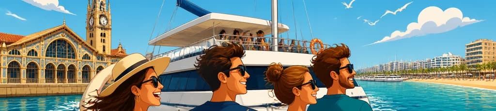 Travesía en catamarán por la Marina de Valencia