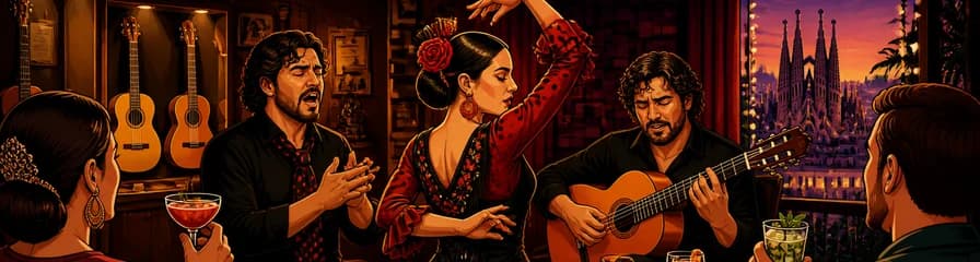 Disfruta de un tour nocturno por Barcelona con espectáculo de flamenco y degustación de tapas